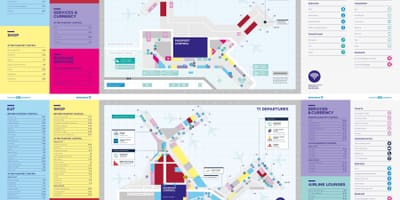 La carte de sydney terminal 1 de l'aéroport